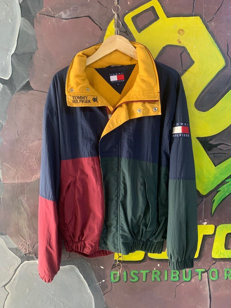 jaket colorblock tommy hilfiger jacket