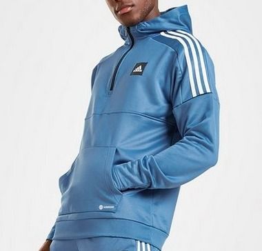 Jaket Adidas Match Half-Zip Football Hoodie AEROREADY Original Jaket Sepak  Bola Pria