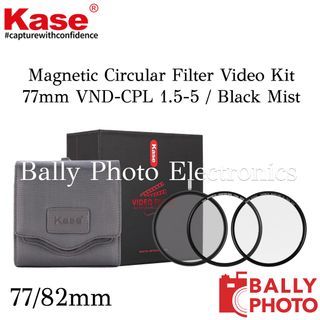 Kase 77 Mm Magnet-Filter-Set (4 Filter + Adapter) – Inkl. R-MCUV, ND8, ND64, CPL, Mit Aufbewahrungskoffer