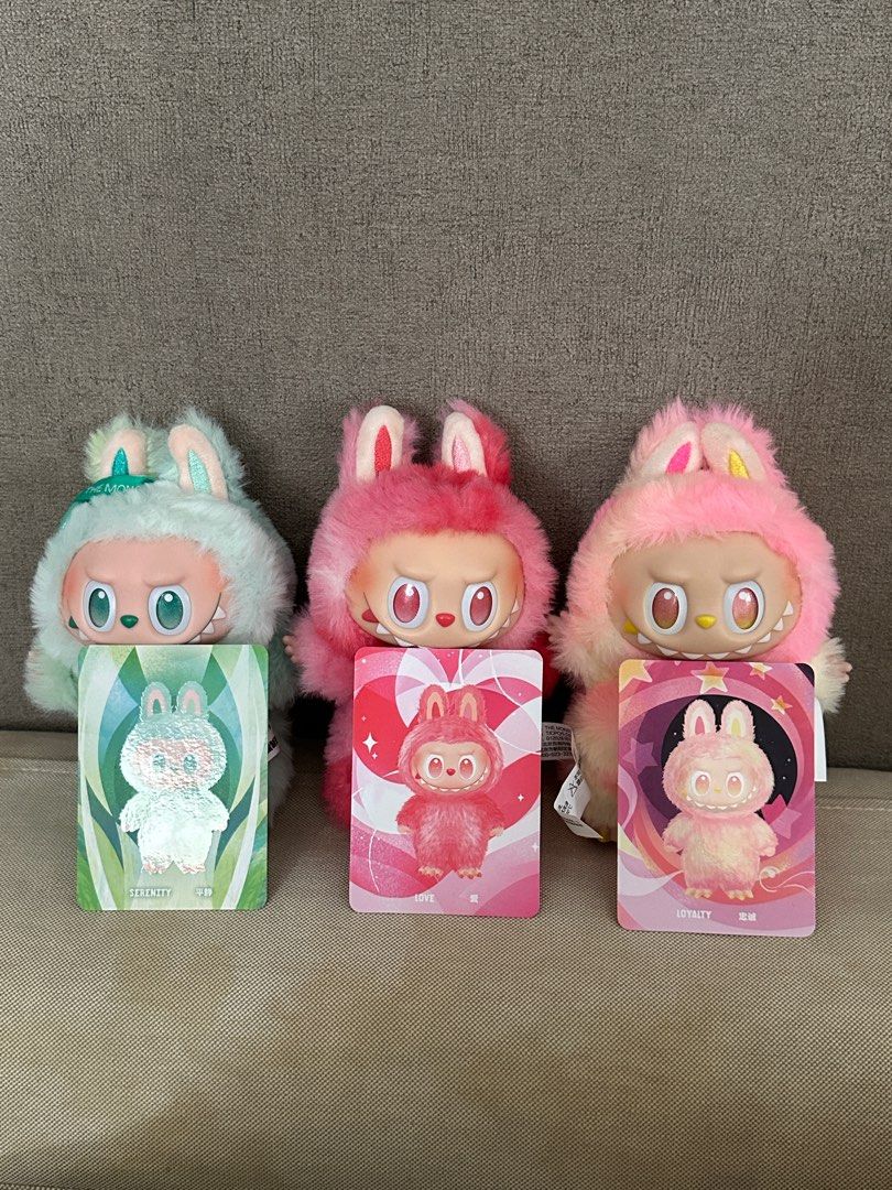 多様な 全新正版Labubu3.0 POPMART 平靜/忠誠/愛, 興趣及遊戲, 玩具 ぬいぐるみ