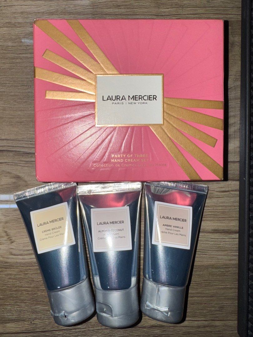 LAURA MERCIER Hand Cream Set (Category: Body Care) located in Quezon City. Submitted by unclutter_ (Listing ID 1369097792, Image 1). Description: Brand new and 💯 authentic Selling low for PHP800. PHP2350 SRP in Stores .