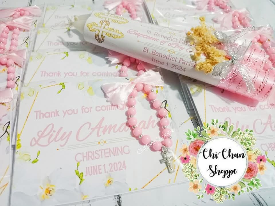Mini rosary with customize background for souvenir giveaway (Category: Religious Items) located in Manila. Submitted by chichanshoppeph (Listing ID 1368956041, Image 2). Description: .