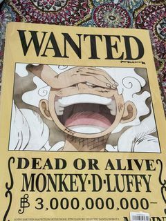 One piece strawhats wanted posters