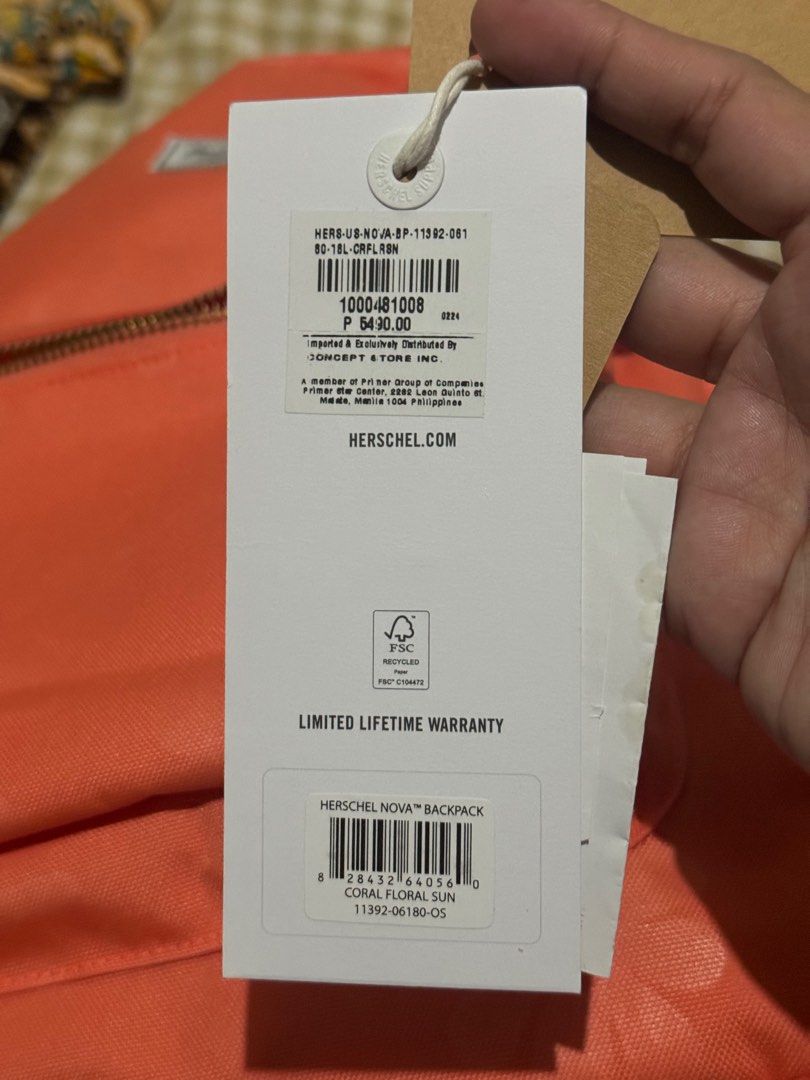 Original Herschel (Category: Backpacks) located in Pasay City. Submitted by dnpbt (Listing ID 1369107084, Image 2). Description: Used twice only. Original..