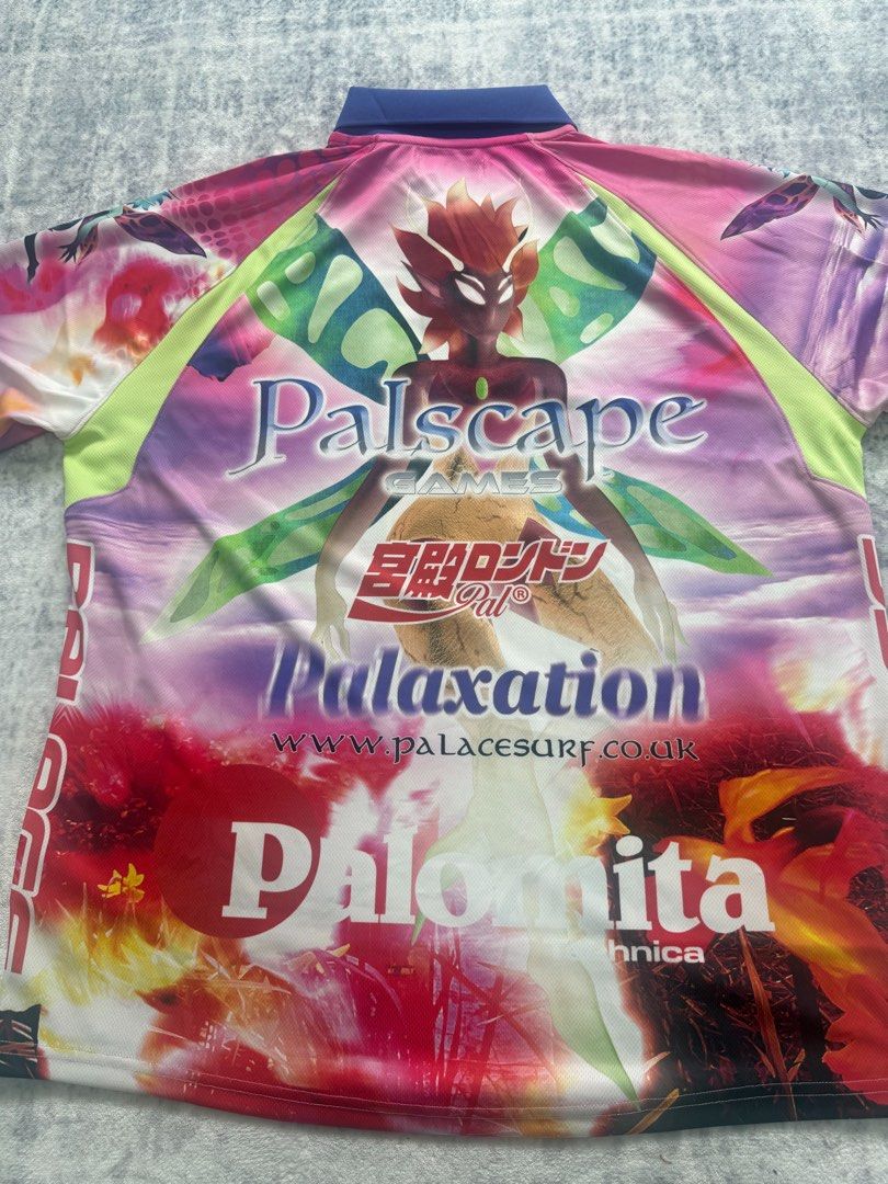 Palace Fairy Jersey 'Blue' KissMe ポロシャツ Palace 2025 PALACE “KISS ME” FAIRY JERSEY BLUE | Grailed