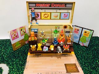 Pokemon rare vintage collectibles and mister donut box take all