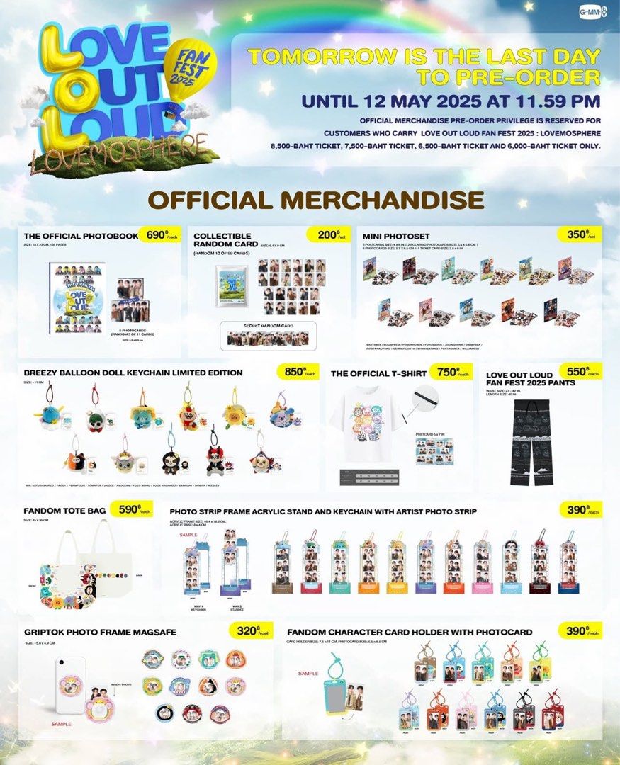 PREORDER] GMMTV LOL FanFest 2025 Merchandise, Hobbies & Toys, Memorabilia &  Collectibles, Fan Merchandise on Carousell
