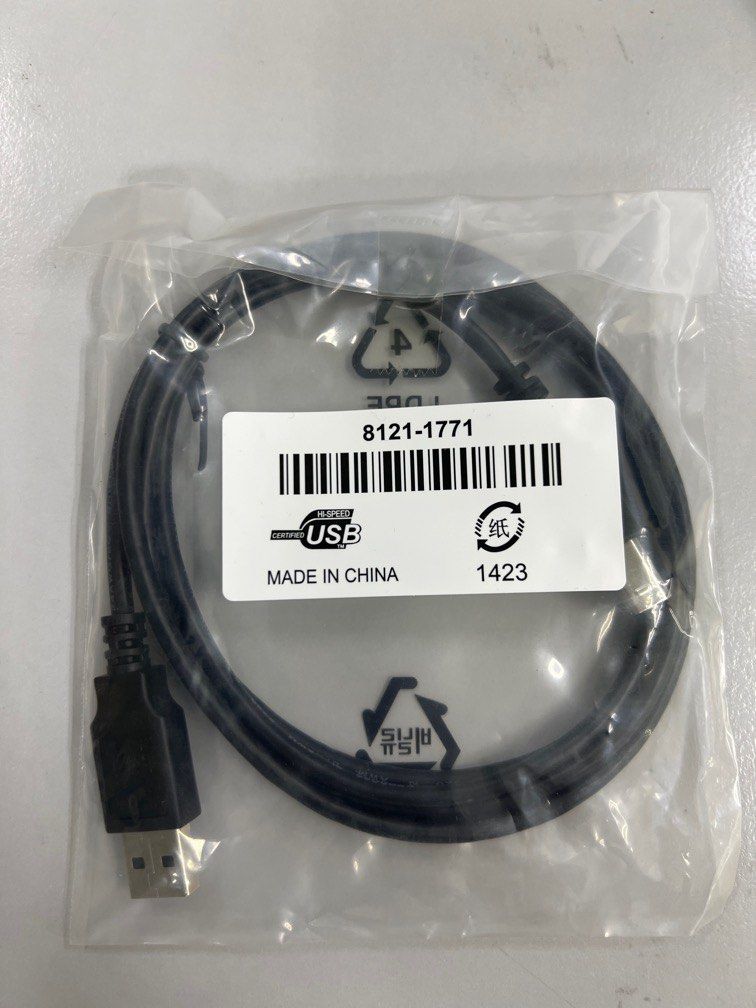 Printer Cable USB (Category: Cables & Adaptors) located in Kuala Lumpur. Submitted by pillowcook27823 (Listing ID 1368959281, Image 2). Description: Printer cable 2.0 Type A Male to Type B Male Cable length : 1.5M This is a standard USB 2.0 cable. This is the most common A to B male-male type peripheral cable. High performance.