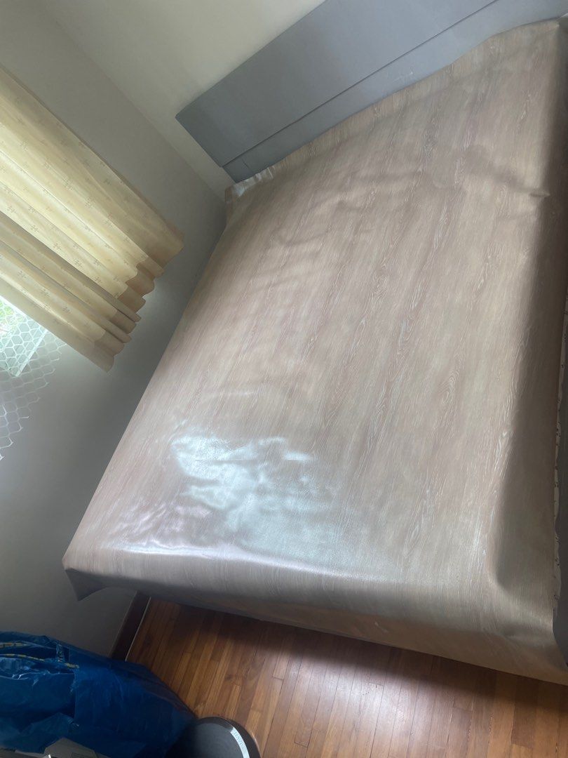 Queen Size Bed Frame and mattress