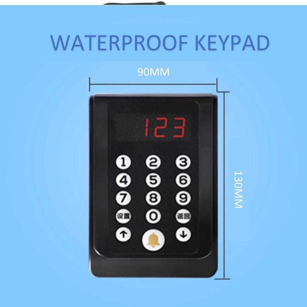 Queue Number Display Wireless Calling System 3 Digits Queue Number ...