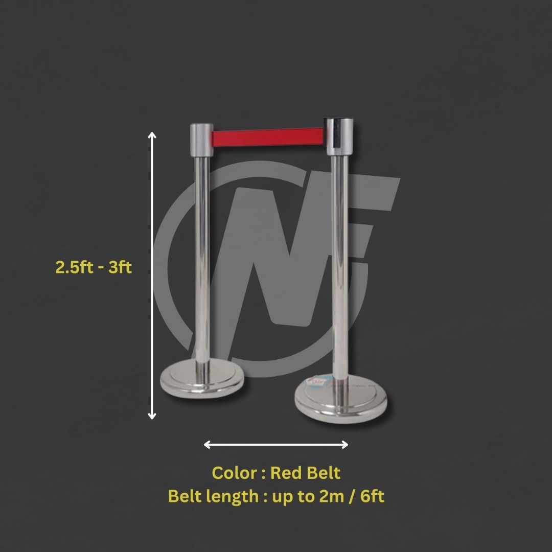 RENTAL Queue Pole / Queue Stand (Category: Others) located in Petaling Jaya. Submitted by nf_events (Listing ID 1368989458, Image 1). Description: Rental Item : Queue Pole / Queue Stand Description : Stainless Steel Material Length Size : approx. 2.5ft - 3ft Color : Red Belt Belt Length : approx. 5-6ft Min Rental : 20 unit Rental price : RM 25 / 2 days Extra Days @ RM 10/ day Self Pickup & Return at Plaza Park Avenue Damansara Damai Delivery via 
