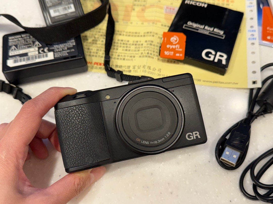 RICOH GR 相機二手定焦鏡初代機一代紅筐限量, 相機攝影, 相機在