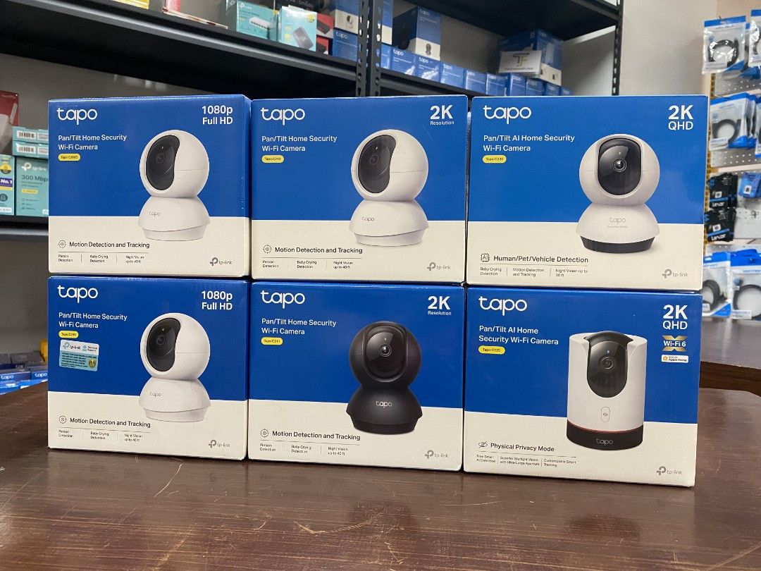 TP-Link Tapo Cctv Indoors (Category: Security Systems & CCTV Cameras) located in Pasig City. Submitted by techubstoreandaccessories (Listing ID 1368997505, Image 1). Description: 🔻 TP-Link Tapo Cctv Indoors ▪️TP-Link Tapo C200 1080p FHD Pan/Tilt Home Security Wi-Fi Camera ▪️TP-Link Tapo C200C 1080p FHD Pan/Tilt Home Security Wi-Fi Camera ▪️TP-Link Tapo C202 1080p FHD Pan/Tilt Home Security Wi-Fi Camera w/ Ethernet Port ▪️TP-Link Tapo C210 2K 3MP