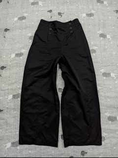 Twill Barrel Leg Wide Pants EU 38