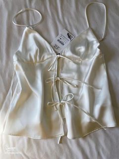 Zara tie front top