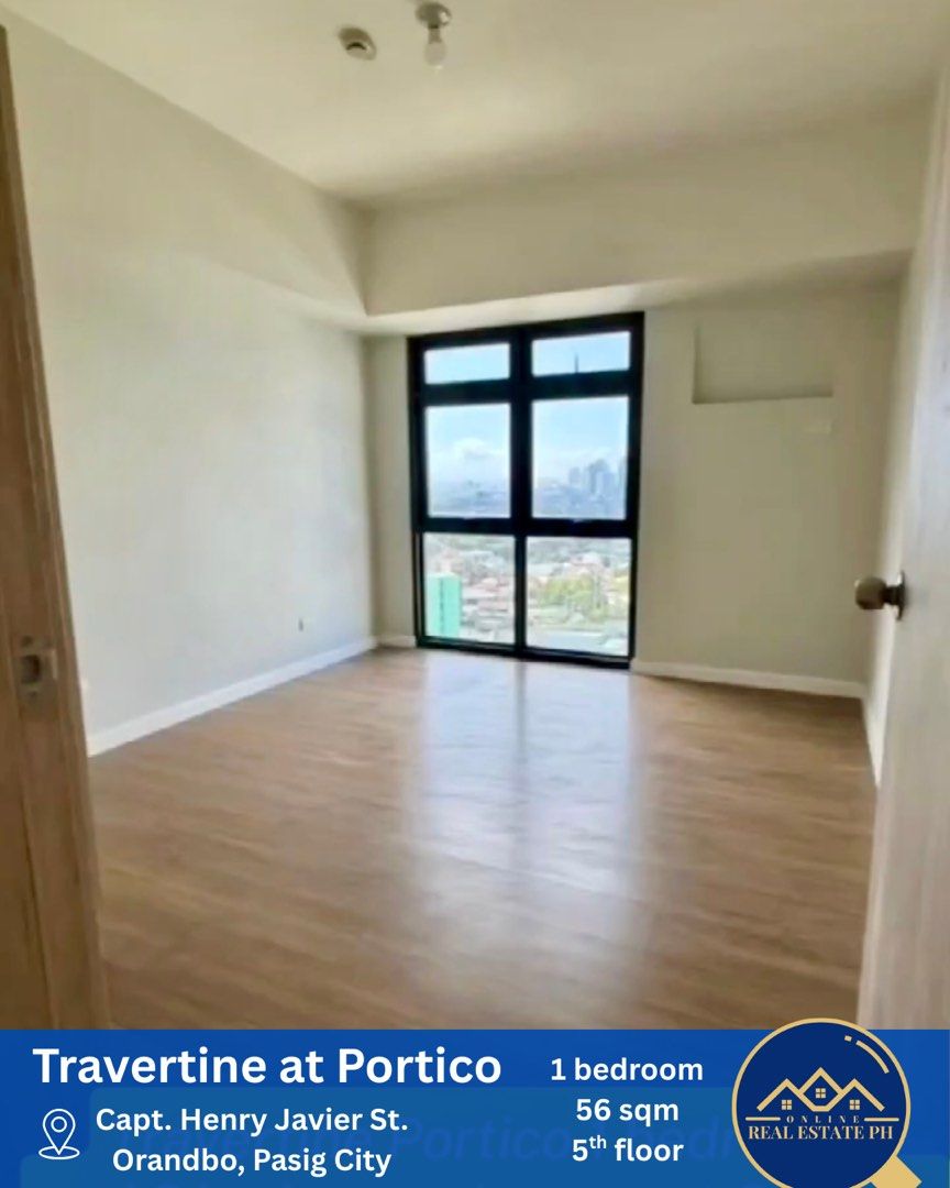1 bedroom Travertine Portico (Category: Apartments & Condos) located in Makati City. Submitted by onlinerealestateph (Listing ID 1369235802, Image 2). Description: For sale: Travertine at Portico By Alveo Land Capt. Henry Javier st., Brgy. Oranbo, Pasig city. 1 bedroom 56 sqm Unfurnished Ready for Occupancy Newly turned over Clean title No parking Open to Foreigners Selling price: Php 10,000,000 Viewing by appointment only. Call: Online Real Esta