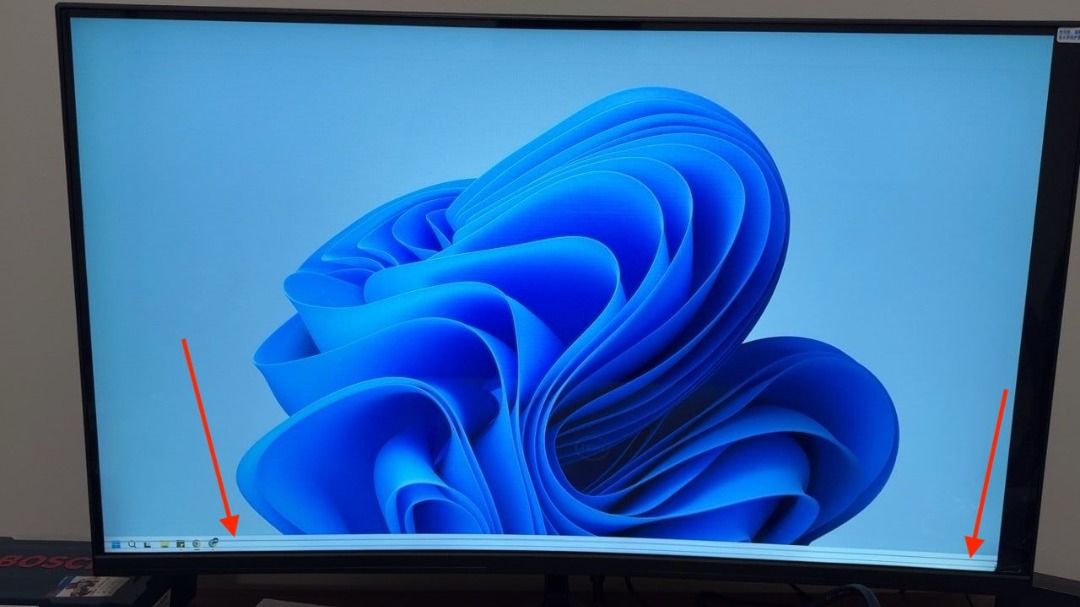 32 inch Ultra-Thin Curved Monitor Screen, LED Computer Gaming Display ...