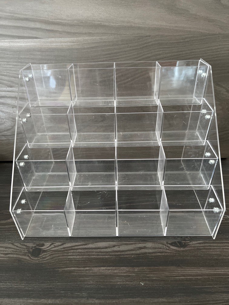 4 Layers Clear Acrylic Display Rack Stand Organiser, Furniture & Home ...