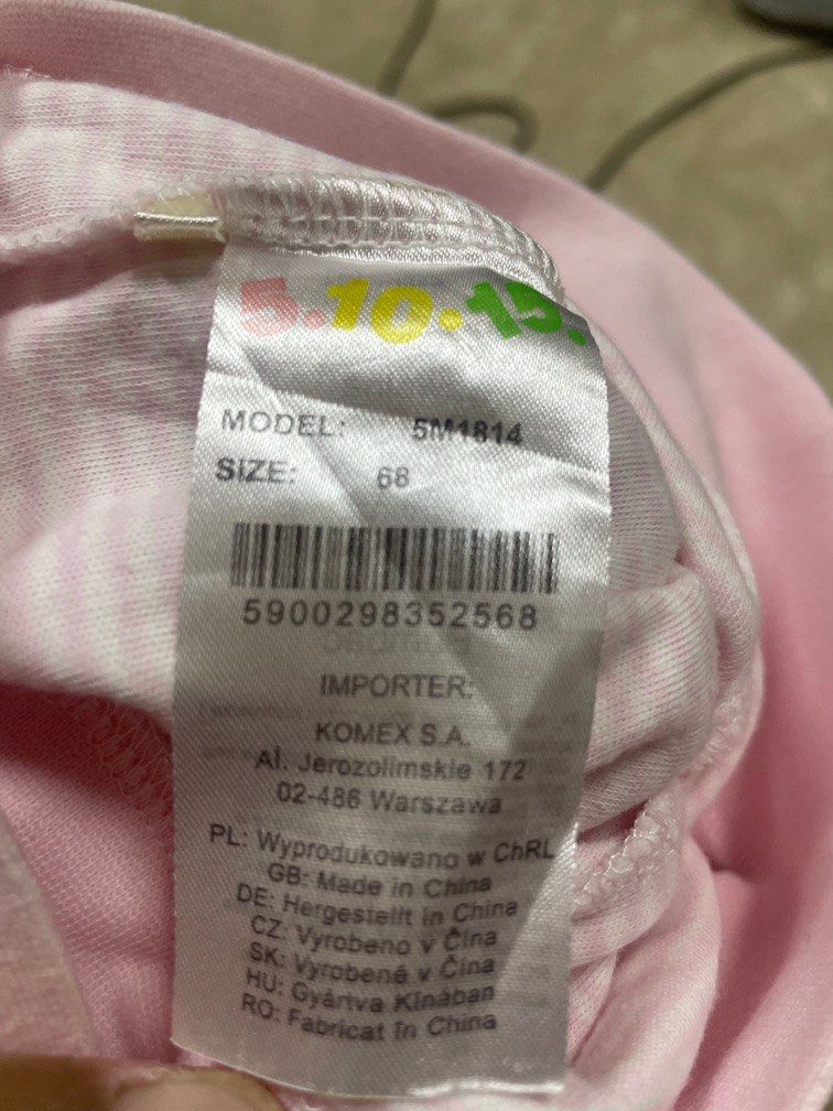 由 kevinlan870417 (刊登 ID 1369269072，圖片 3) 提交，位於 高雄市 (Kaohsiung) 的 女童包腳褲6m (類別：嬰兒及兒童流行時尚)，說明：女童粉色包腳褲 尺寸：68cm 二手衣物，難免會有使用的痕跡，介意者請勿下標。