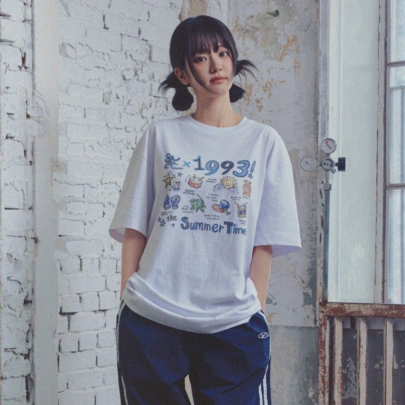 【1993studio】[CHODANx1993Studio] Stitch Color Block T-shirt 🇰🇷韓國代購🇰🇷 [ 1993 Studio x QWER Chodan Collaboration