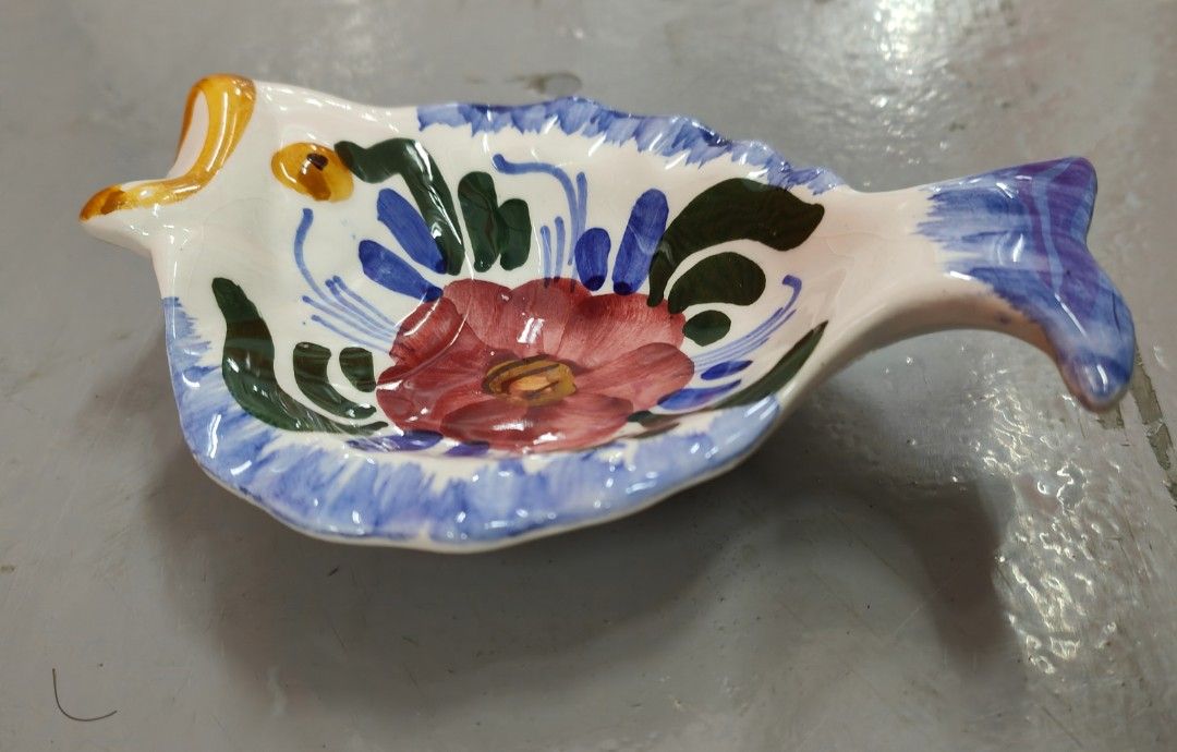 a hand-painted ceramic dish plate64885268391810111