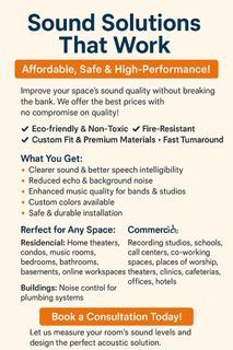 Acoustic Treatment and Soundproofing Solutions
