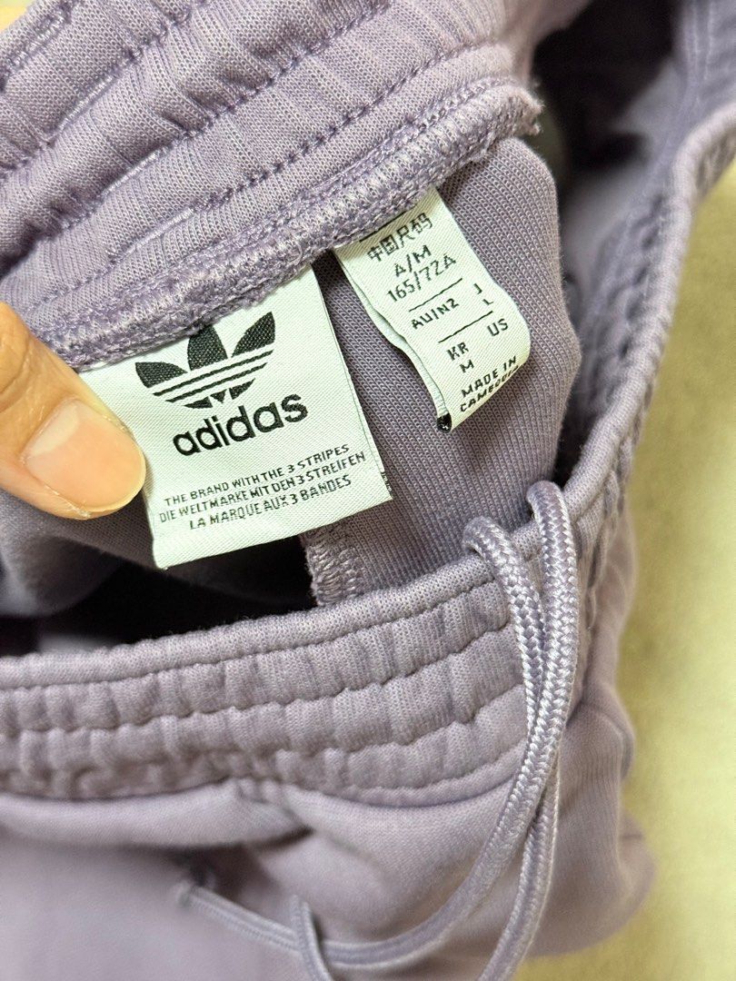Adidas limited purple sweatpants (Category: Other Bottoms) located in Quezon City. Submitted by beabeys (Listing ID 1369290440, Image 3). Description: Used once only! Fits small to medium Bought from japan .