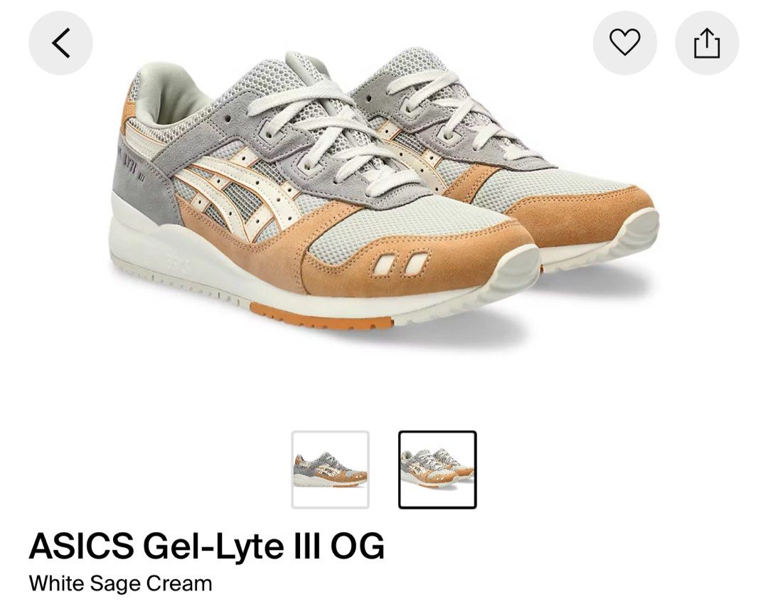 Asics Gel Lyte 3 (Category: Sneakers) located in Singapore. Submitted by luqmantauf53690 (Listing ID 1369291709, Image 1). Description: Lightly used US 8 No box.