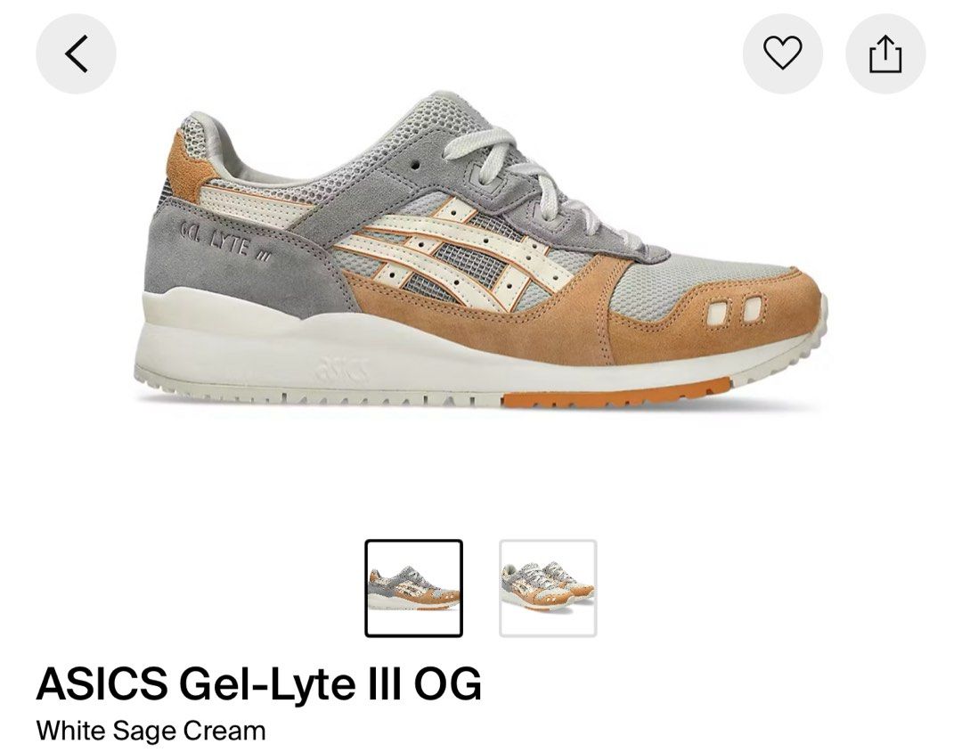 Asics Gel Lyte 3 (Category: Sneakers) located in Singapore. Submitted by luqmantauf53690 (Listing ID 1369291709, Image 2). Description: Lightly used US 8 No box.