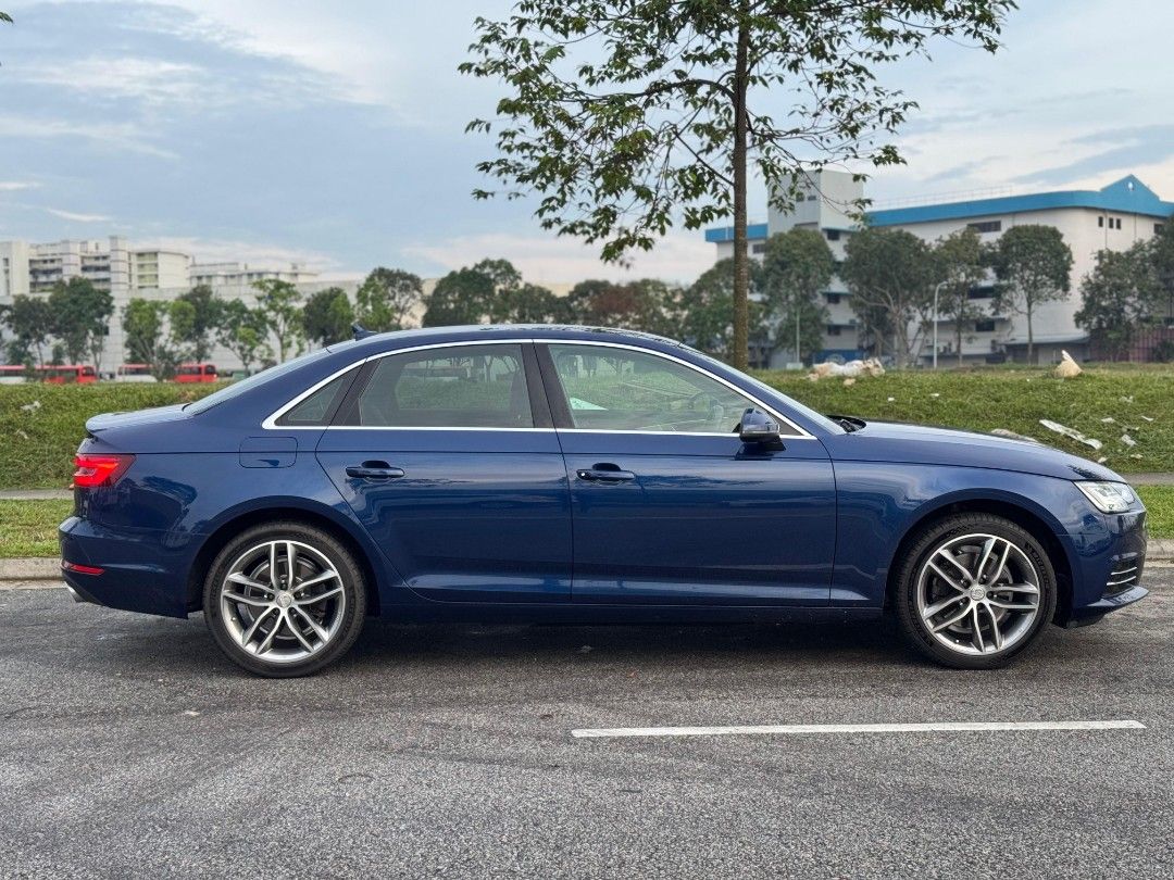 Audi A4 TFSI S-tronic Auto (Category: Used Cars) located in Singapore. Submitted by preciseauto (Listing ID 1369281749, Image 2). Description: 🔥🔥BOSS SAY ALL MUST GO CLEARANCE SALE🔥🔥 🚨CHEAPEST CARS IN THE MARKET🚨 🚘$500 DRIVEAWAY🚘 🏦LOWEST INTEREST FROM 1.48%🏦 🟢1 YEAR WARRANTY🟢 🔧FREE 1 YEAR SERVICING🔧 🏬 Vehicle 120 Points INSPECTION CHECK By In House Workshop BEFORE we put them for SALE 🚕 PHV Drivers Welcomed 🔁 High Trade In Value 