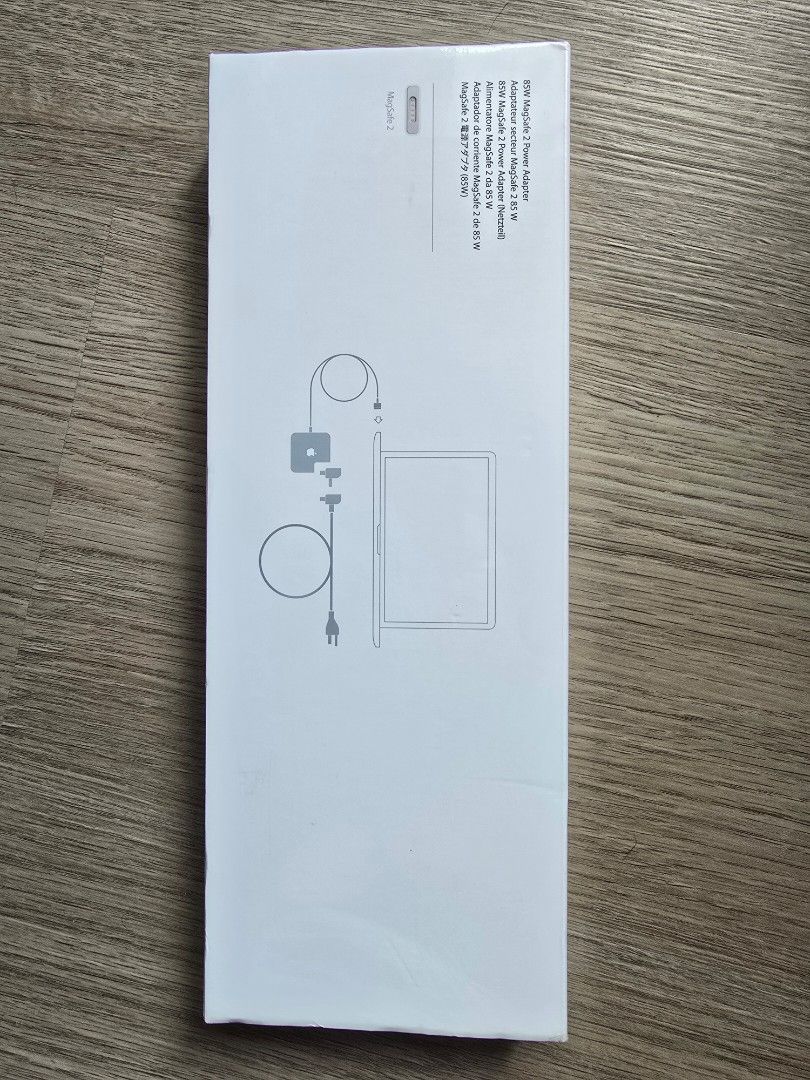Auth OEM New in Box Apple Magsafe 85W Power Adapter (Category: Cables & Adaptors) located in Muntinlupa City. Submitted by thriftstorypremiumshop (Listing ID 1369187632, Image 3). Description: guaranteed authentic and new. 85W 5 pins.