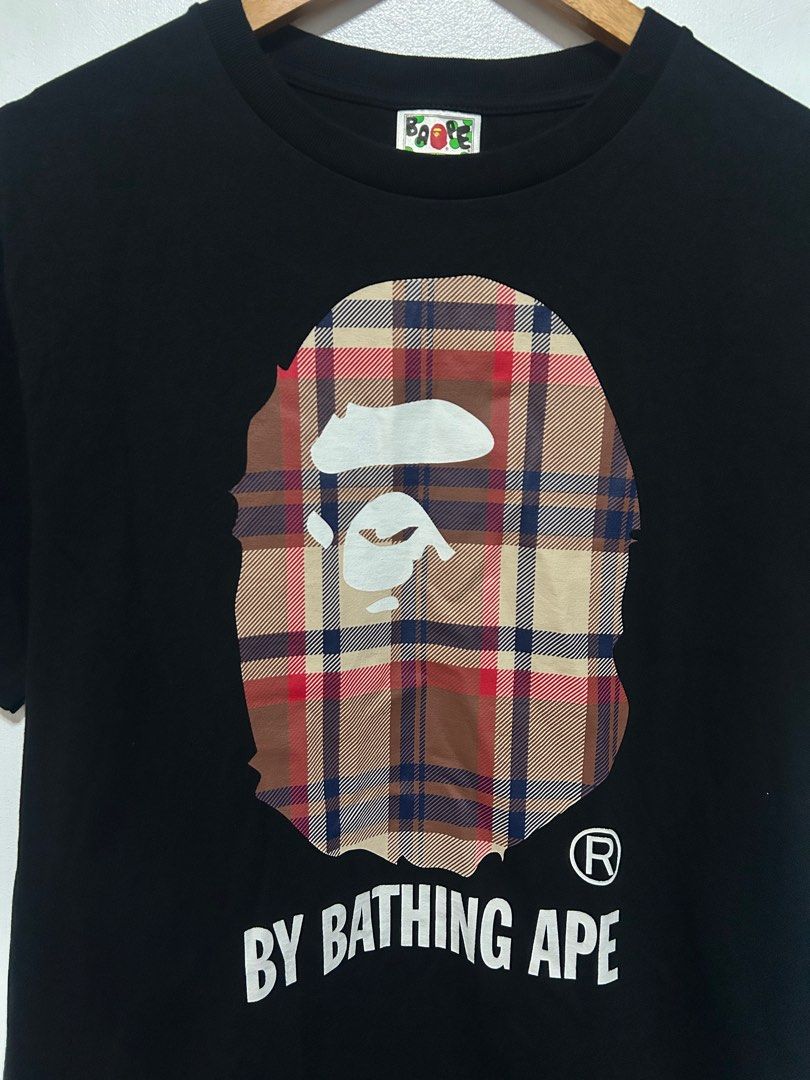 BAPE Black Check T-Shirt (Category: Tshirts & Polo Shirts ) located in Calamba. Submitted by jannstuff (Listing ID 1369200841, Image 2). Description: BAPE Black Check T-Shirt Size: M Excellent condition Price: 2500 + shipping fee Measurement: Length: 27 Width: 19 Dm.