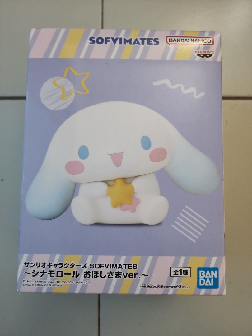 Cinnamonroll SOFVIMATES (Category: Toy Figures) located in Singapore. Submitted by gracetanhh21 (Listing ID 1369144416, Image 1). Description: Brand new, totally unopened..
