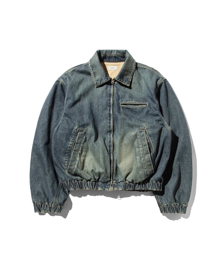 Clesste Vintage dyed selvedge denim worker jacket, 男裝, 外套及