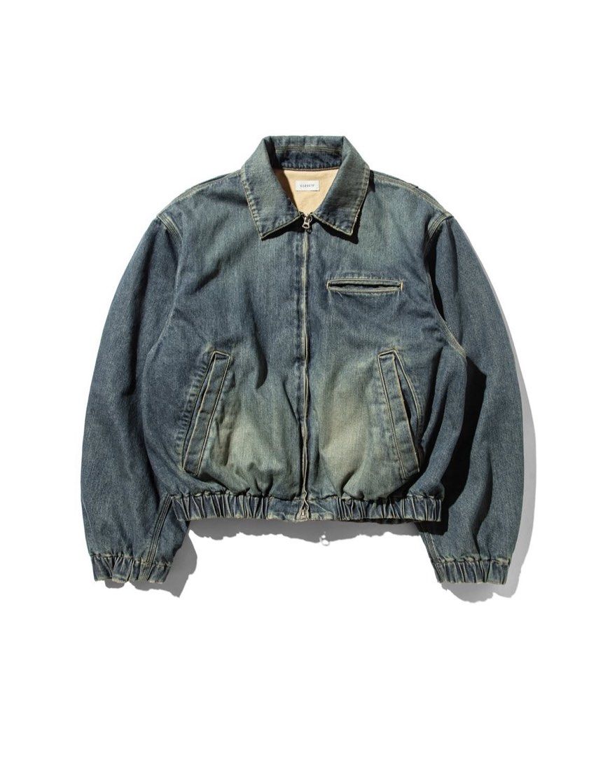 Clesste Vintage dyed selvedge denim worker jacket, 男裝, 外套及