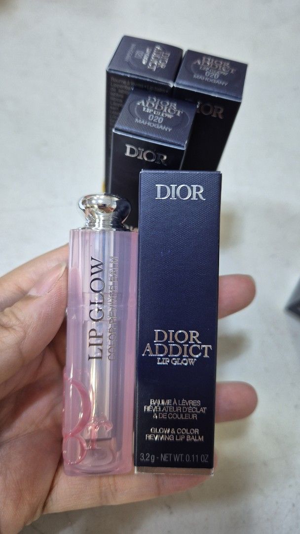 Dior Addict Lip Glow #20 Mahogany (Category: Makeup) located in Manila. Submitted by arianne0828 (Listing ID 1369250732, Image 1). Description: brand new dior lip addict 020 mahogany.