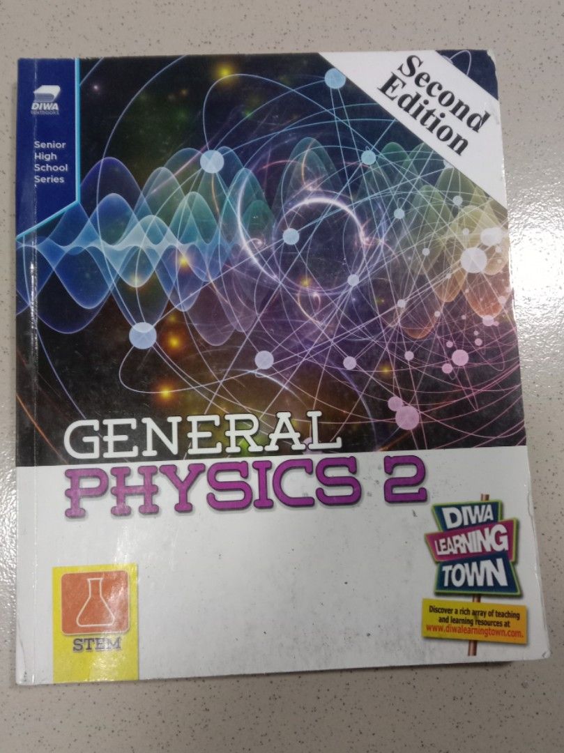 DIWA GENERAL PHYSICS 2 (SHS BOOK) (Category: Textbooks) located in Cavite. Submitted by rm_sells_ (Listing ID 1369275549, Image 1). Description: ✨ PLEASE READ✨ ✧ Get for only P200! (❗FINAL PRICE❗) General Physics 2: ✿ Copyright 2020 ✿ Never Used, no writings ✿ it's front and back cover are a bit dirty, has creases and dents ✿ First few chapters have faded/almost not visible ink ✿ Please Manage Your Expectations REMINDERS: Pt. 1 📝PM for more pict