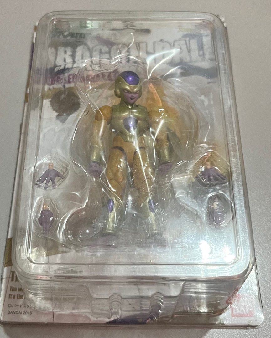 Dragon Ball Z “Golden Freeza” (Bandai Action Figure) (Category: Figurines & Statues) located in Quezon City. Submitted by pwrproductions (Listing ID 1369189043, Image 1). Description: Authentic Bandai namco dragon ball Z golden freeza collectible. (2016 Exclusive).