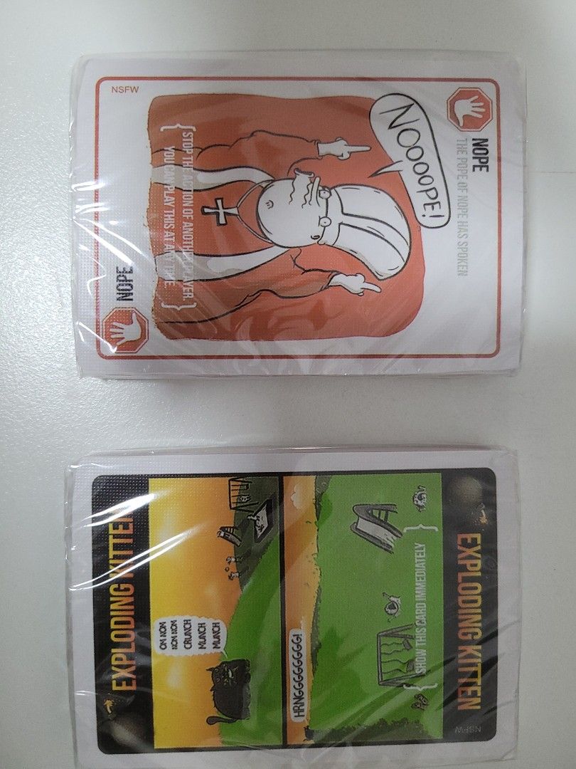 Exploding Kittens (Category: Board Games & Puzzles) located in Singapore. Submitted by j_lze (Listing ID 1369256088, Image 4). Description: Brand New Exploding Kittens NSFW Edition.