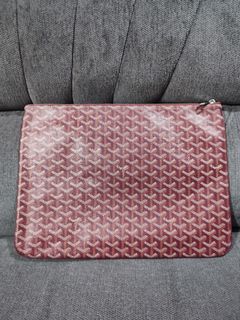 Goyard Senat Maroon MM Clutch Bag