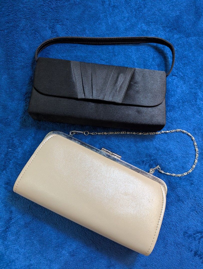 Hand Bag Bundle (Category: Purses & Pouches) located in Quezon City. Submitted by declutterwithstar (Listing ID 1369149462, Image 1). Description: Hand bag Bundle ➡️Preloved (both in good condition) color: cream and black ✅onhand in Quezon City MOP: Gcash, Maya, Bank Transfers MOD: Lalamove, Grab, Flash Express.