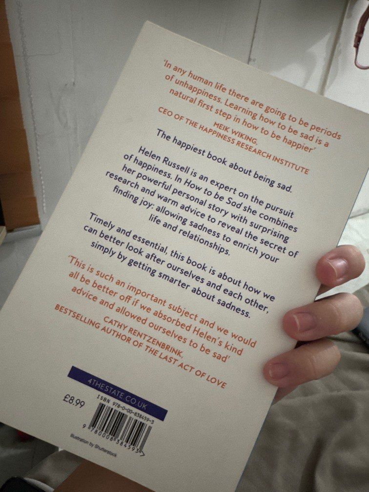 how to be sad (Helen Russell) (Category: Storybooks) located in Makati City. Submitted by anglmrl (Listing ID 1369278646, Image 3). Description: - Great self-help book, eye-opener to reality of emotions.