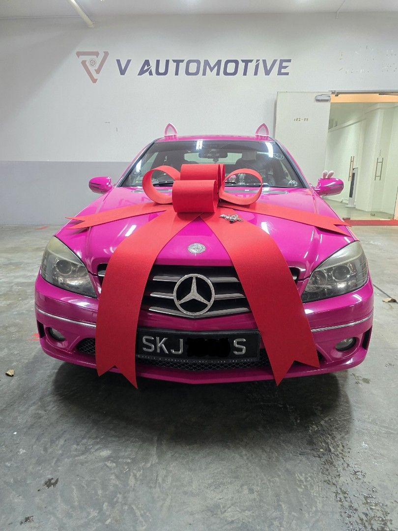 Mercedes-Benz CLC-Class CLC180 Kompressor Sports Package (A) (Category: Used Cars) located in Singapore. Submitted by car_al (Listing ID 1369228736, Image 1). Description: 🚘CLC180K Mercedes Benz 1.8L COE till 31/08/2030. ✅️Viewing available. ✅️Loan available. ✅️Trade welcome. ✉️PM for more info. 🗝Comes with 2 car keys. New tyres, new battery, new aircon filters, new fuel pump, front & back car camera, pink wrap, 18" rims..