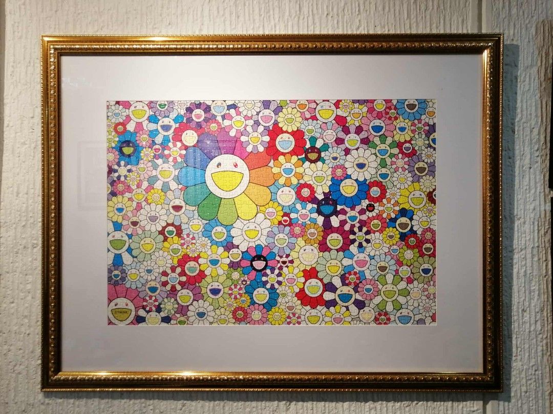 Murakami Flower jigsaw puzzles 1000 pcs with frame (Category: Art & Prints) located in Manila. Submitted by gochupsshop888 (Listing ID 1368232649, Image 3). Description: Takashi Murakami Flower jigsaw puzzles 1000 pcs Completion size: 51 x 73.5cm with frame.