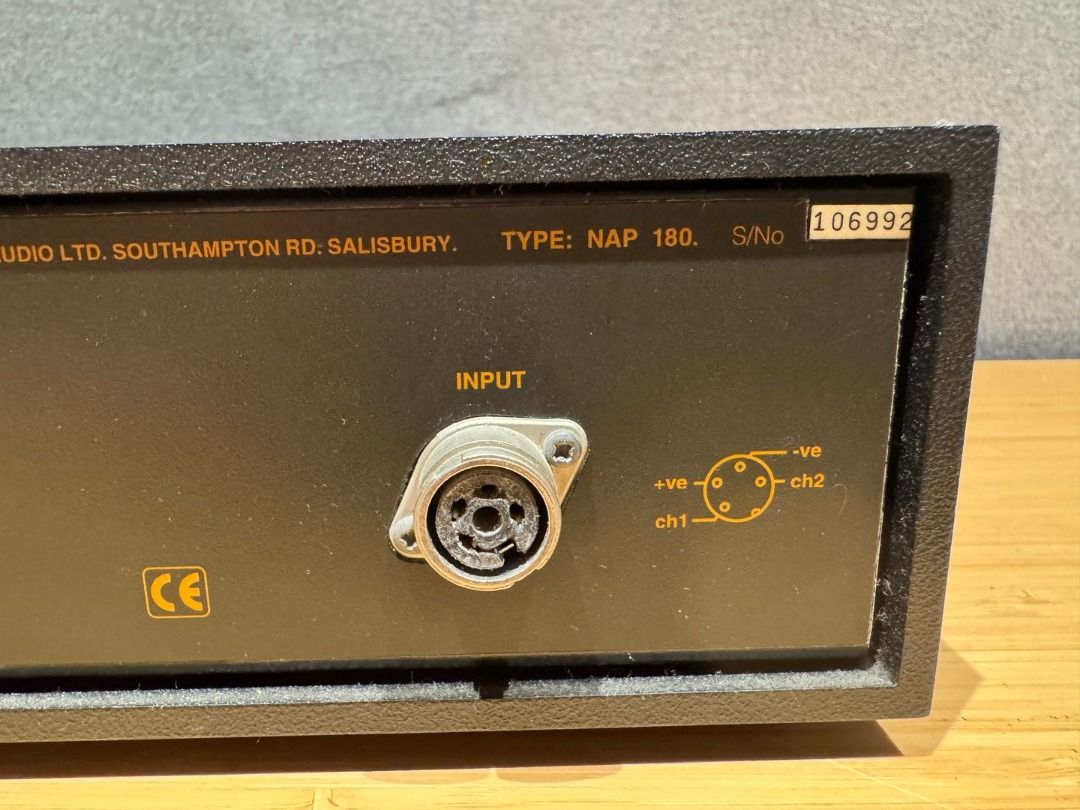Naim NAC 102 and NAP 180 (Category: Soundbars, Speakers & Amplifiers) located in Singapore. Submitted by absolute_sound_preowned (Listing ID 1369163405, Image 3). Description: Well Used. Condition: 6-7/10 The Naim NAC 102 is a versatile preamplifier known for its high-quality sound reproduction and user-configurable inputs. Developed using insights from Naim’s flagship NAC 52, the NAC 102 offers features such as full infrared remote control and c