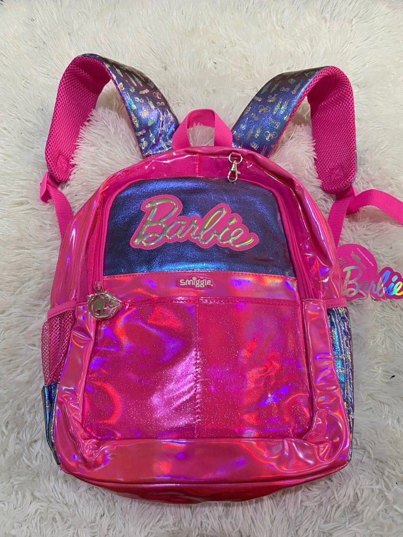OG Smiggle X Barbie Play & Go Backpack (Category: Babies & Kids Fashion) located in Baliuag. Submitted by preloveby_ella (Listing ID 1369240168, Image 1). Description: ‼️READ‼️ brandnew never been used large capacity swipe to see how big very stylish 💗 what u see what u get 🚚 lalamove / jnt 💵payment via gcash 📍bulacan .