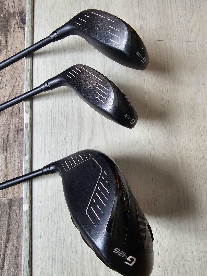 PING G425 (Category: Golf) located in Singapore. Submitted by jesohx (Listing ID 1369188317, Image 2). Description: 1. Driver 10.5° Alta JCB Stiff Shaft (SOLD) 2. 3 Wood 14.5° Alta JCB SR Shaft $240 3. 5 Wood 17.5° Alta JCB SR Shaft $240 Club covers included. Take both @ $450 Lightly Used Condition 8/10 Self collect woodlands.