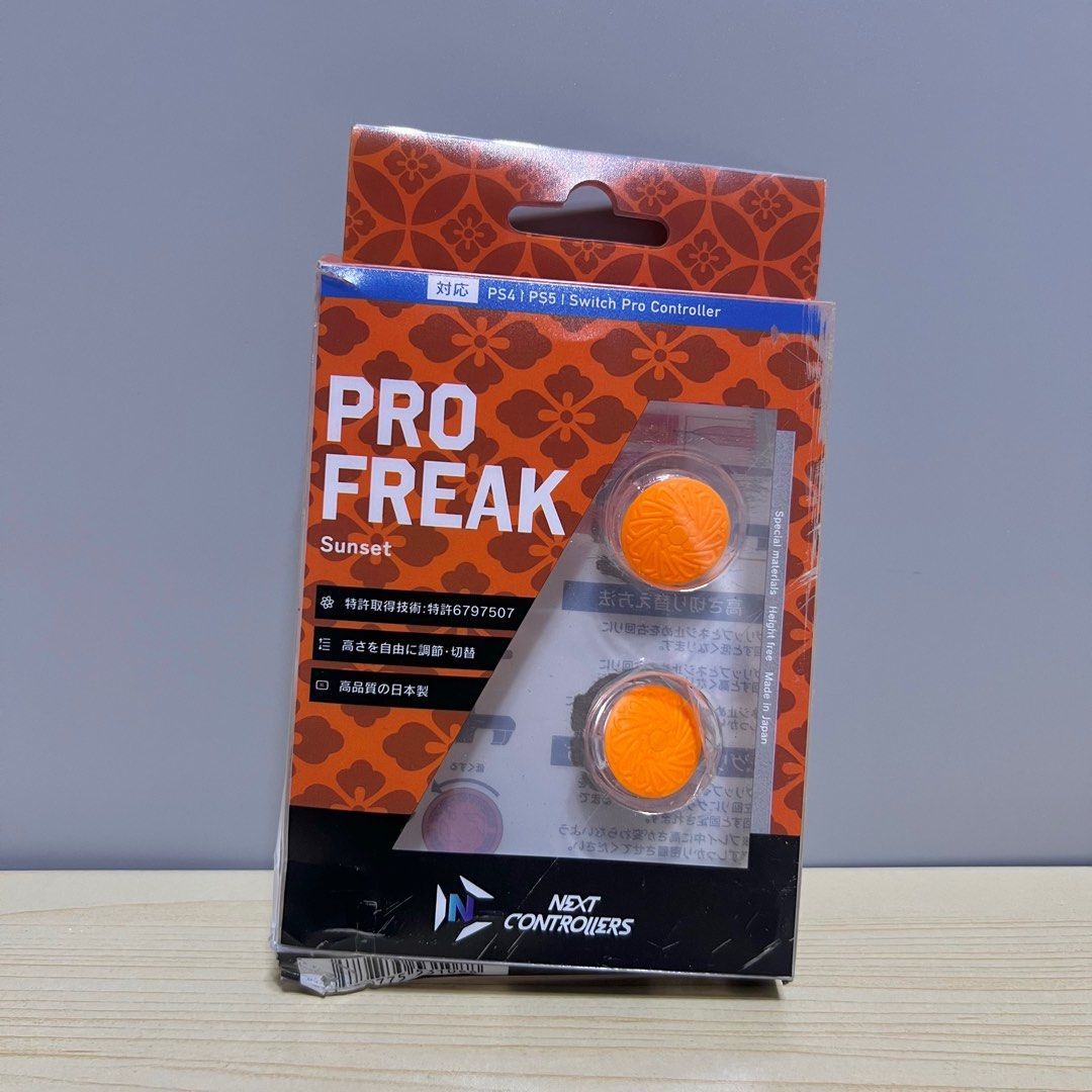 Pro Freak V2 Convex Type Sunset Orange Compatible with PS4/PS5/Switch Pro Controller (damaged box) - Php 300 (Category: Nintendo) located in Davao. Submitted by pandorastoybox (Listing ID 1369295099, Image 1). Description: Pro Freak V2 Convex Type Sunset Orange Compatible with PS4/PS5/Switch Pro Controller (damaged box) - Php 300.