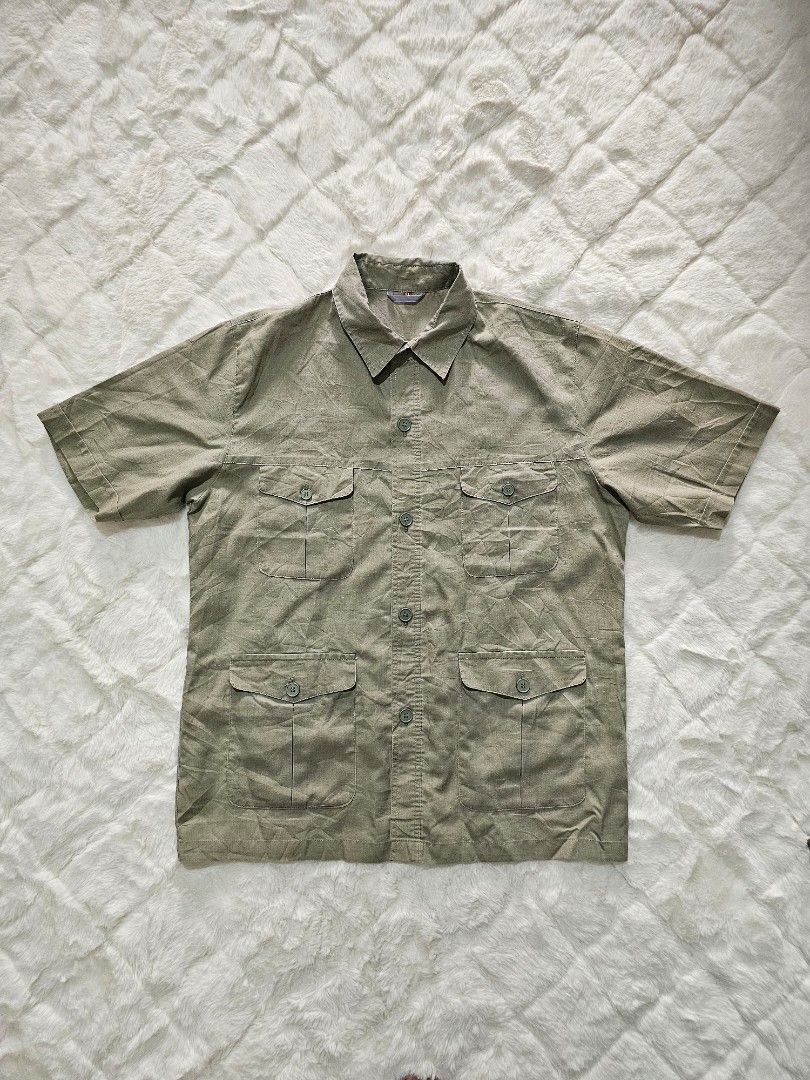 Safari shirt japan (Category: Tshirts & Polo Shirts ) located in Davao. Submitted by workwear_stuff (Listing ID 1369172004, Image 1). Description: Safari Shirt Japan Condition 9/10 Color Rate 9/10 Width 23 Length 30 M - 450 + SF.