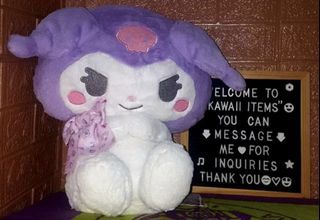 Sanrio Kuromi Purple Yurukawa Sweety Jumbo Plush Toy